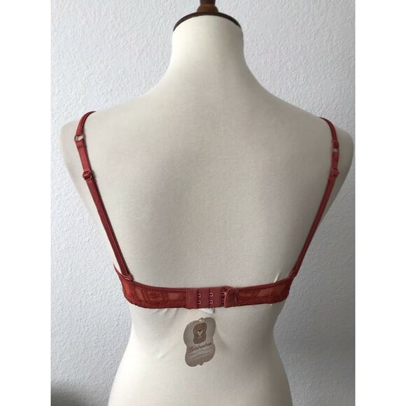 Belabumbum Lingerie Lace Pleated Padded Underwire Bra FLAW SAMPLE - Picture 9 of 10